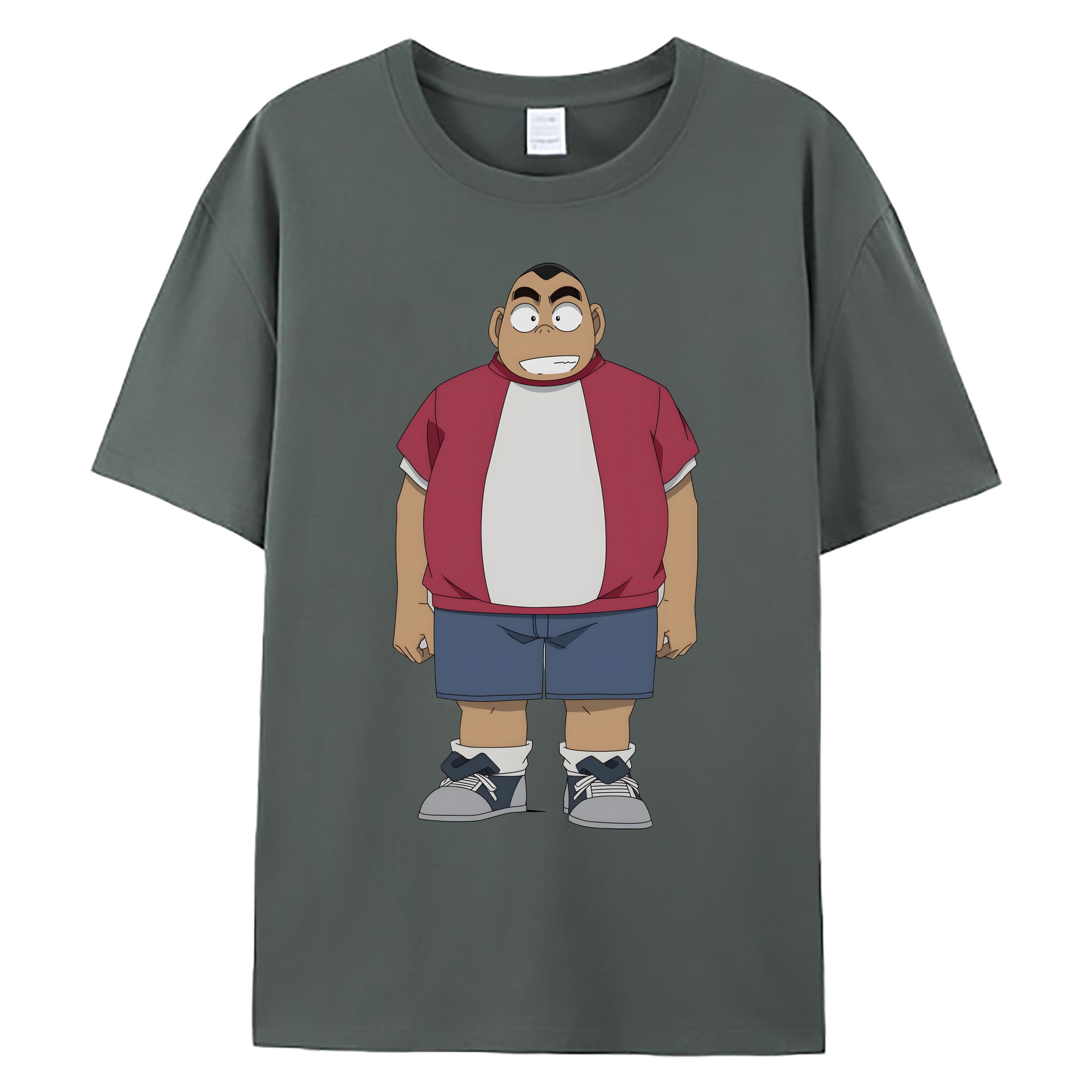（画像用） 名探偵コナン 小嶋 元太 こじま げんた Detective Conan Kojima Genta 綿100％ メンズ半袖Tシャツ｜肌触りやわらか＆通気性